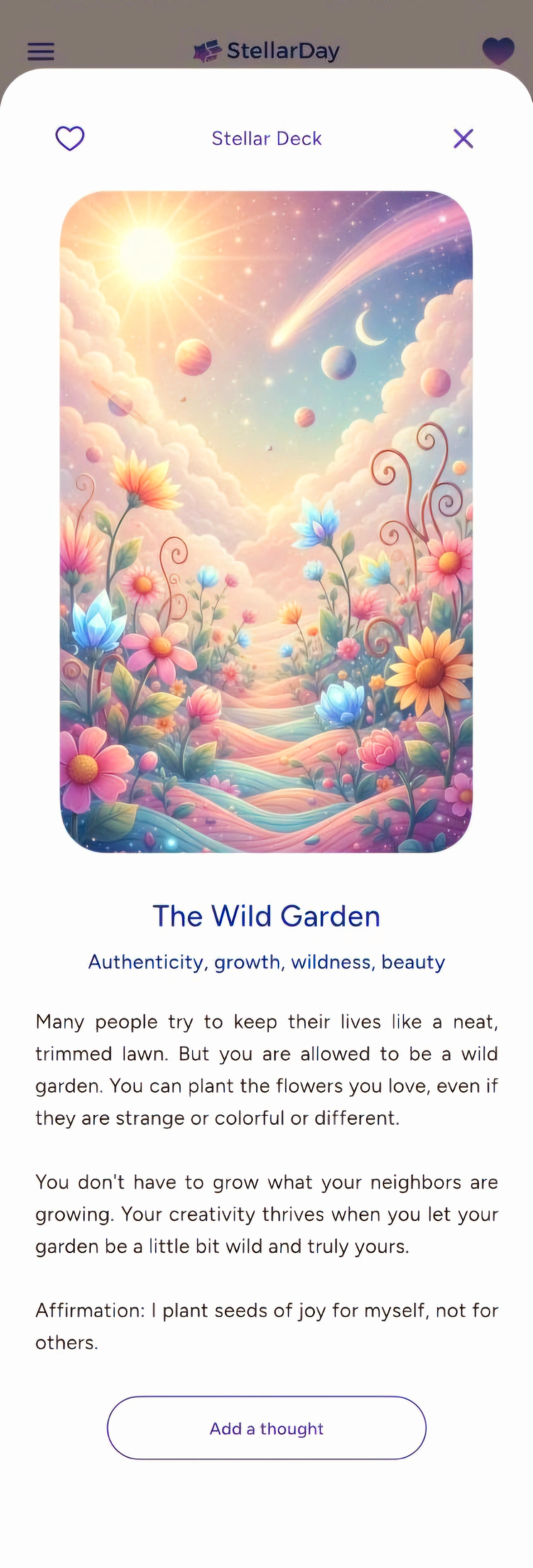 Reflection card